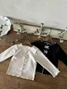 2025 Autumn New Baby Long Sleeve T Shirts Solid Girls Cute Bow Cotton Bottoming Shirts Infant Ribbed Tops Children Clothes 6