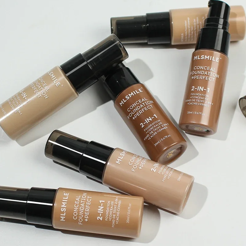 Face Foundation Cream Oil-Control Matte Waterproof Lasting Concealer Liquid Full Coverage
