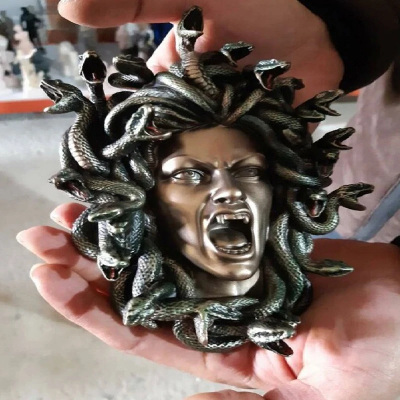 Настенная статуя Medusa греческая мифология монстр статуя-готический миф легенда о