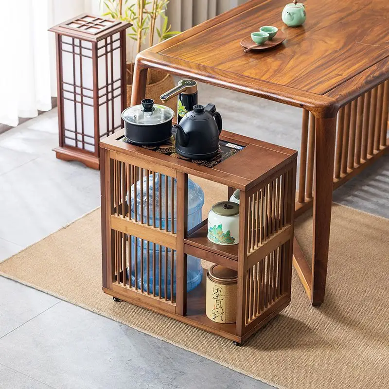 New Chinese style mobiletable small tea table home tea water cabinet set cabinet