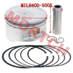 80mm piston For Linhai 400 LH400 YP400 ATV UTV Buggy Scooter Motorcycle Engine Piston Ring Kit Bore Size Kit Pin 18mm 27241