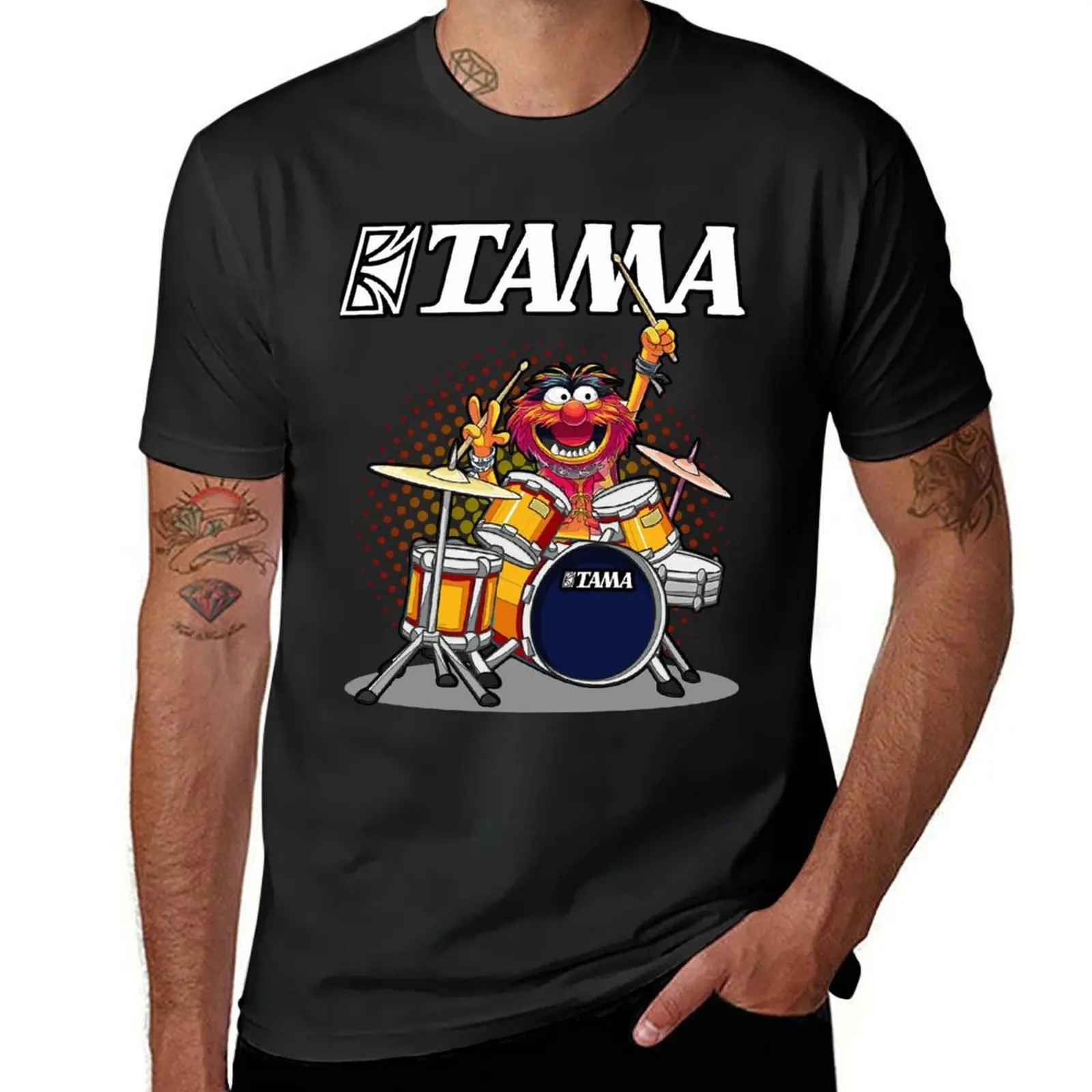 ANIMAL DRUMMER TAMA DRUMS T-Shirt boys whites plus size tops Blouse cute tops fruit of the loom mens t shirts