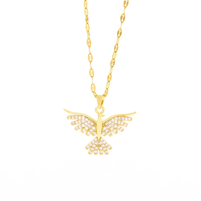 Adrienne Sparkly Vintage Phoenix Pendant Necklaces 6