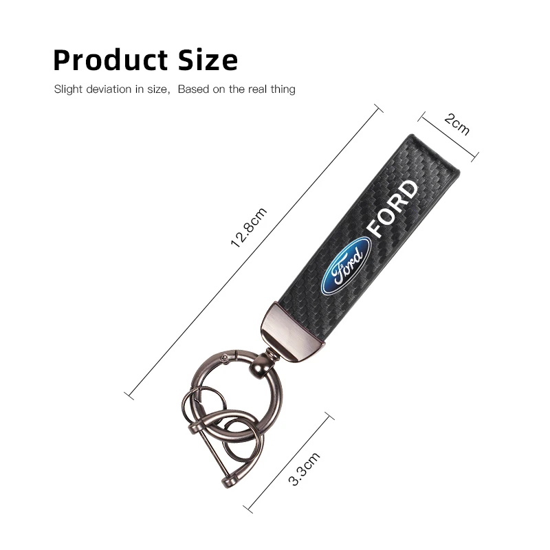Premium Leather Car Logo Key Chain