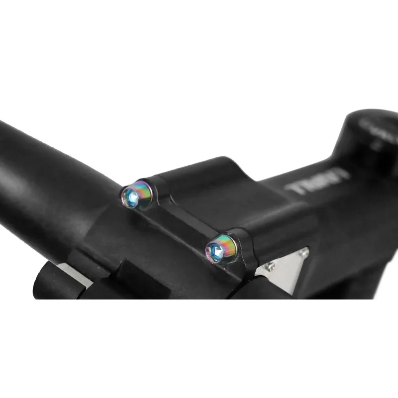 6pcs/set Bicycle Handlebar Screws Titanium-plated Colorful Stainless Steel M5*18MM Bike Handle bar Stem Riser Screw In Bolts