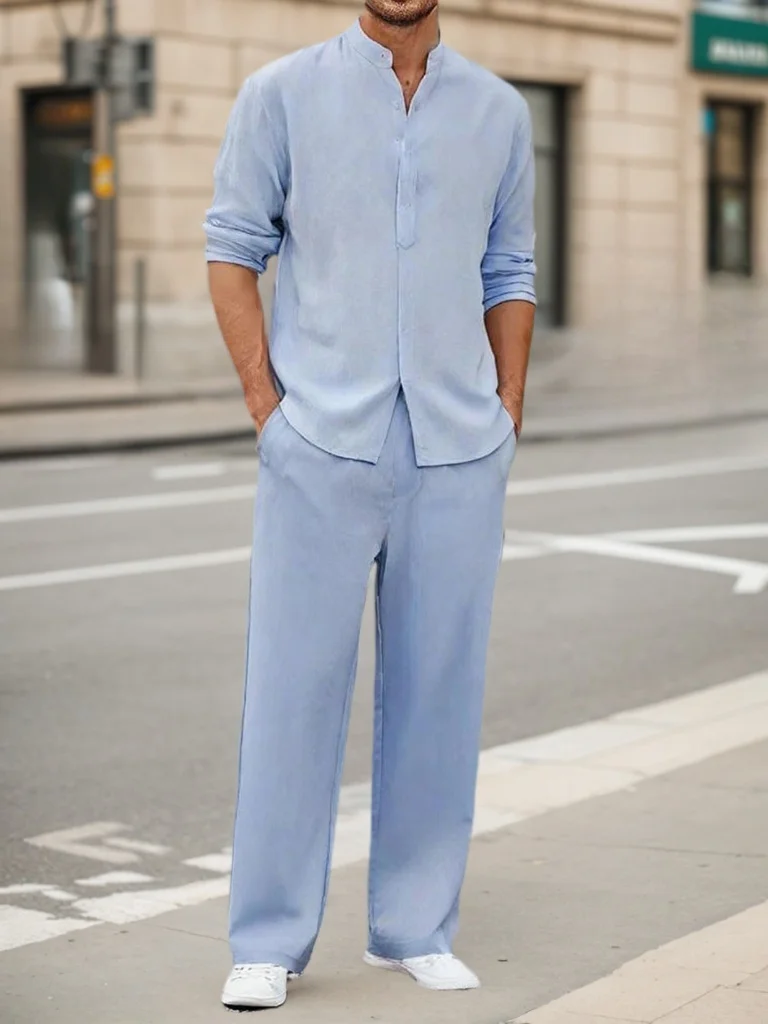 طقم رجالي خريفي قطعتين