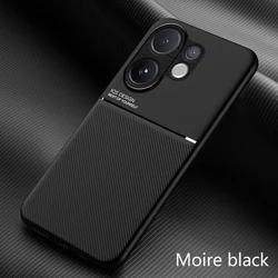 Luxury Shockproof Magnetic Back Case for VIVO V60 Lite 5G (Black)