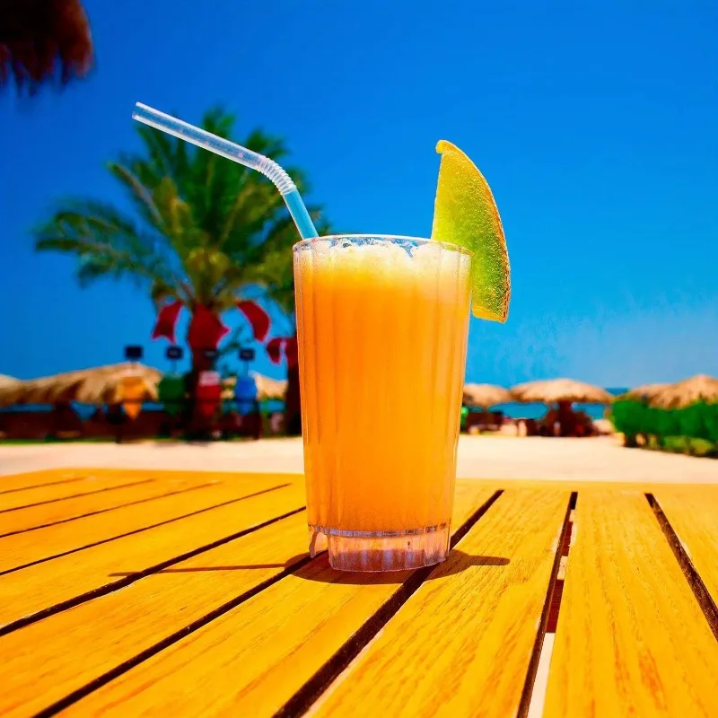 Flexible Plastic Disposable Drinking Straws for Party Beverages