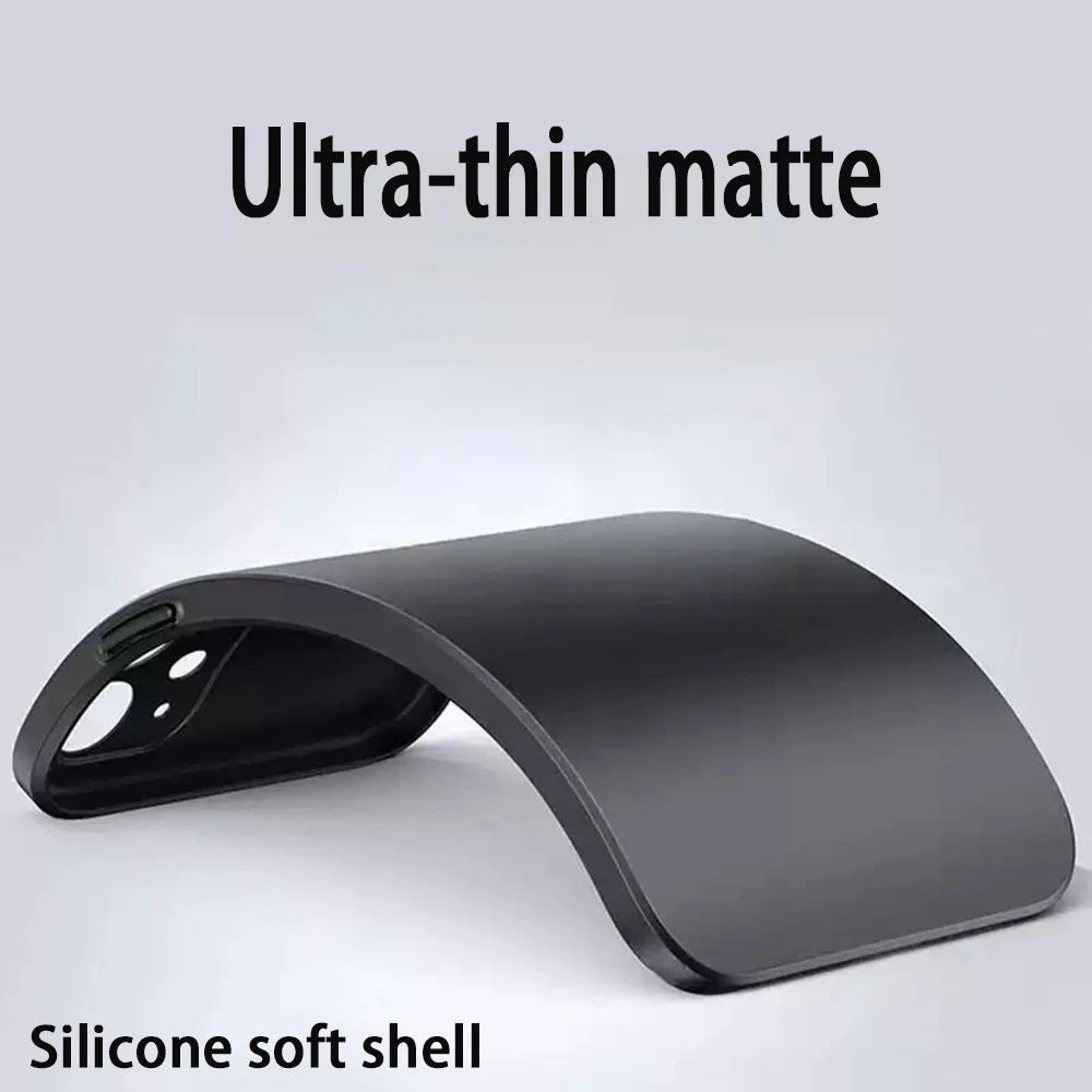 Sleek Black Soft Phone Case