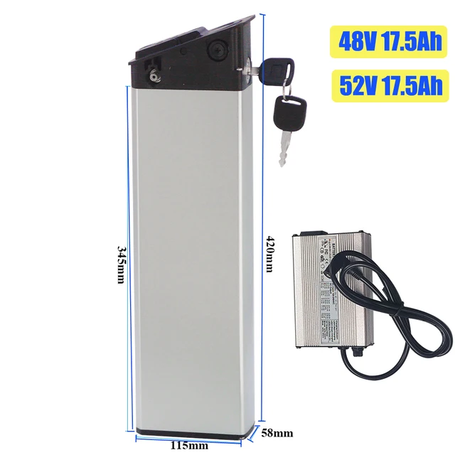 Batterie Vélo électrique 48V/52V 17.5Ah Pour Engwe Pro 2 - Lithium, BMS, Chargeur Inclus, Moteur 250W-1000W