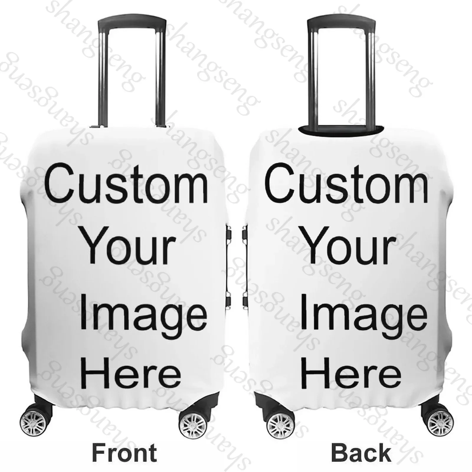 image Print Suitcase Cover Any Color Cruise Trip Protection Vacation Useful Luggage Supplies Anti-dust Case Cover