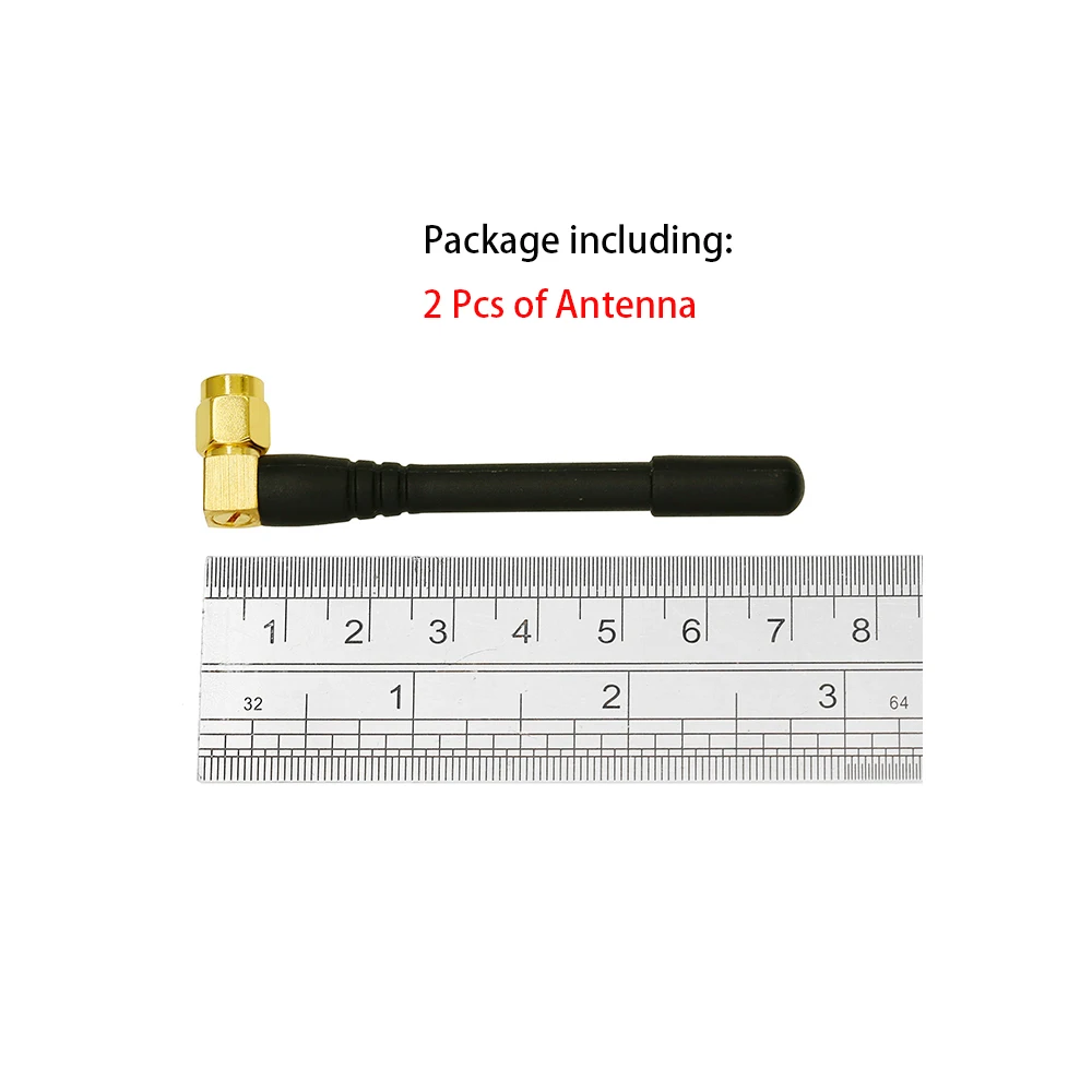 

2Pcs 2.4G 7.2CM 4Dbi Router External Antenna With SMA Male Inner Needle Elbow Connector