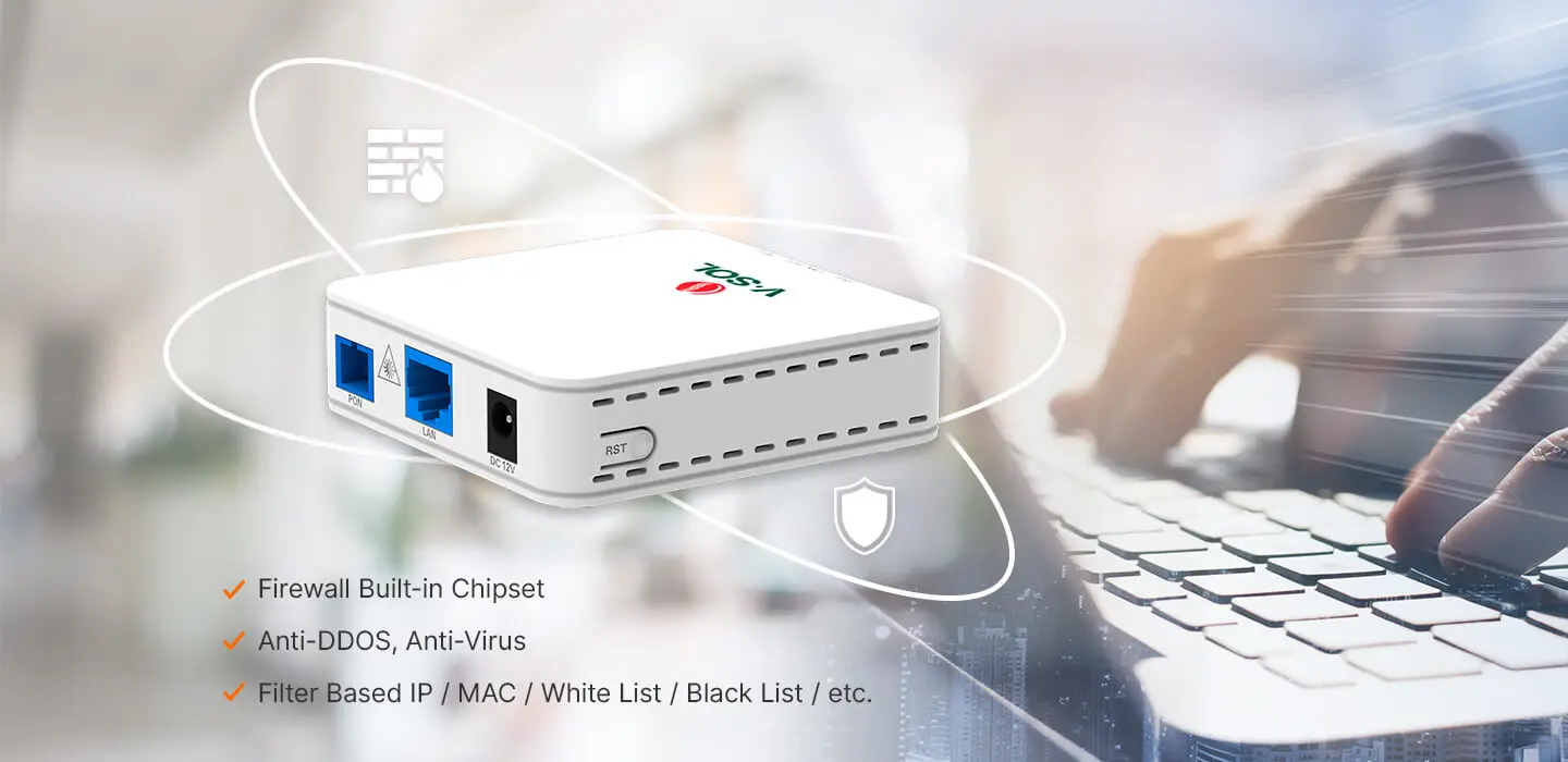 VSOL 2.5Gb XPON ONT V2801Q EPON GPON ONU SC Connector pon module HGU PPPoE IPoE
