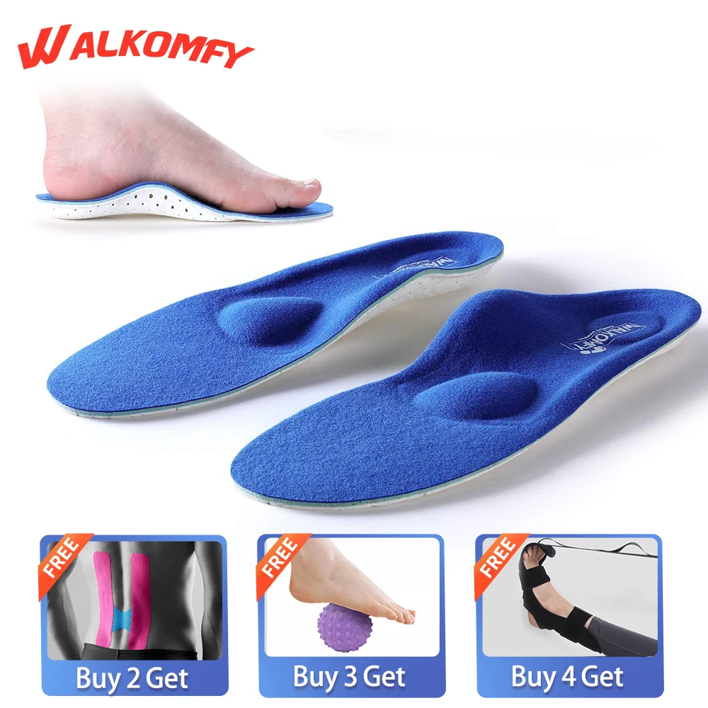 WalkomfyPlantarFasciitisPainReliefOrthoticsFlatFeetArchSupport