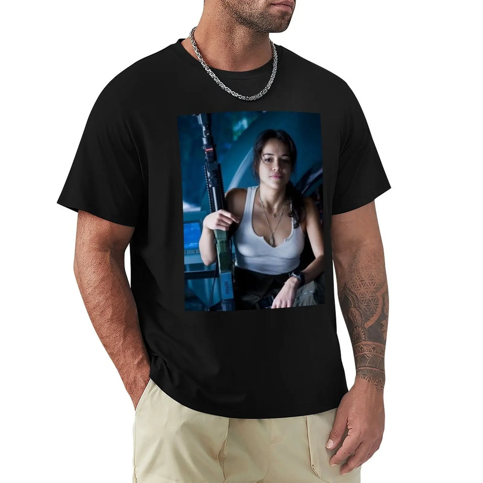 

michelle rodriguez T-Shirt cute tops oversized mens big and tall t shirts