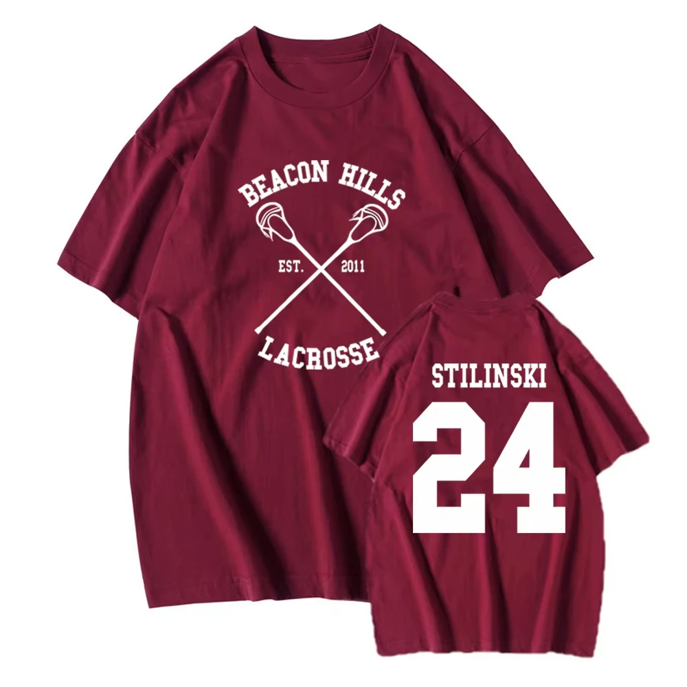 Teen Wolf Shirt STILINSKI 24 LAHEY 14 MCCALL 11 Fashion Print Tees The Original Beef of Chicagoland Shirt Harajuku Y2k 90er Jahre Tops