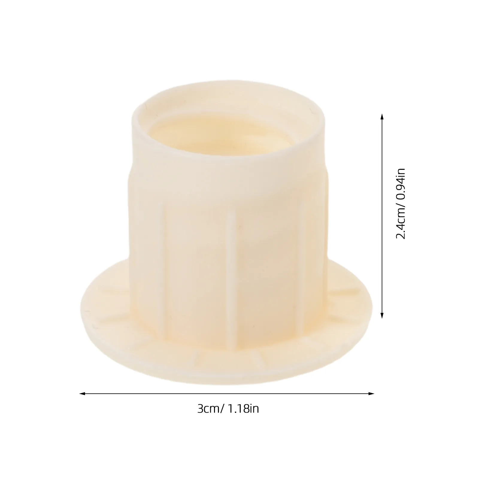 실내 슬라이드용 6Pcs 흰색 플라스틱 나사 캡 1.8cm 내경 부드러운 마감 안전 보호 커버 슬라이드 고정