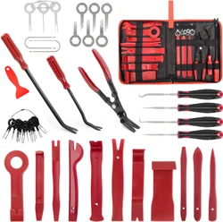 Automotive Trim Removal & Fasteners Tool Kit (Red 41 Pcs)