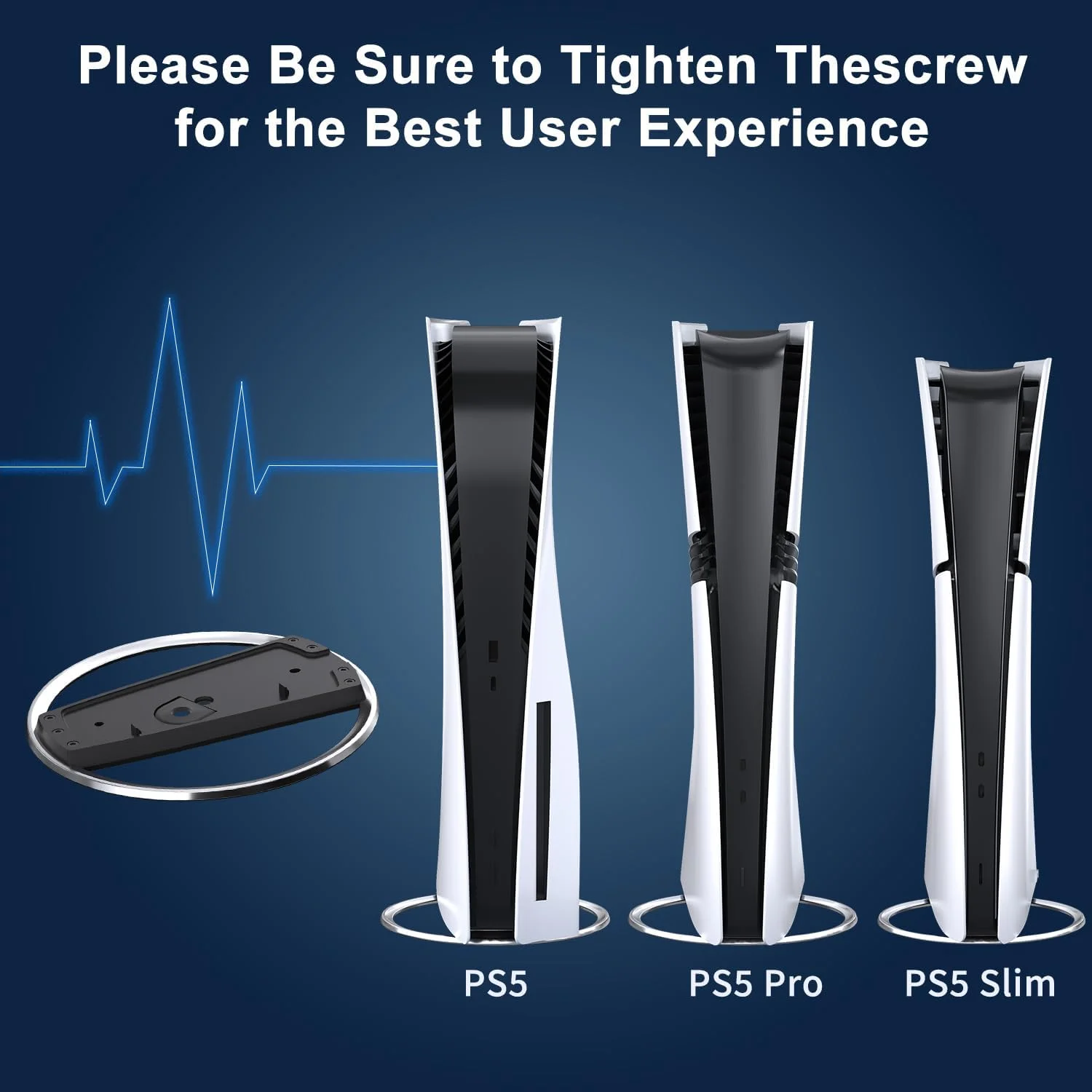 Aluminum Alloy Vertical Stand with Anti-Slip Stability