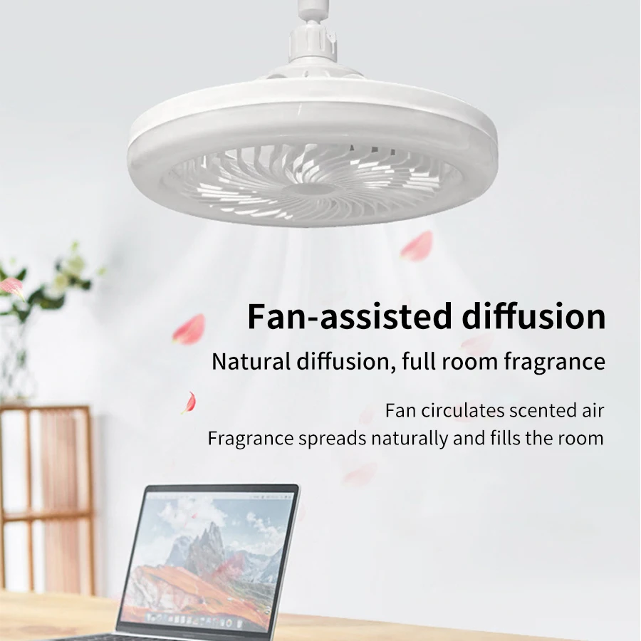 E27 Ceiling Fan Light With Remote Control 3 Colors AC 85-265V 30W Silent Fan Ceiling Lamp Timer Function For Bedroom Living Room 6