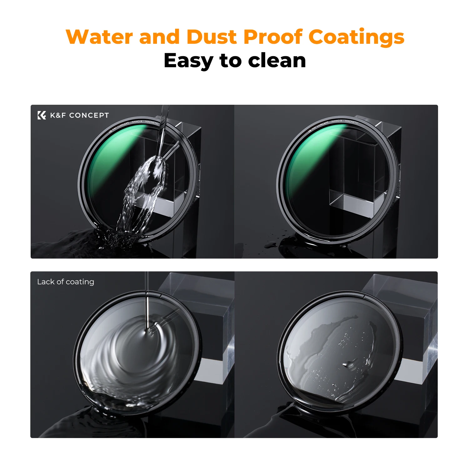 K&F Concept Magnetic ND8-128 ND2-32 ND32 ND128 Filter Adjustable Variable ND Filter 67mm 82mm 77mm 72mm Magnetic For Camera Lens 6