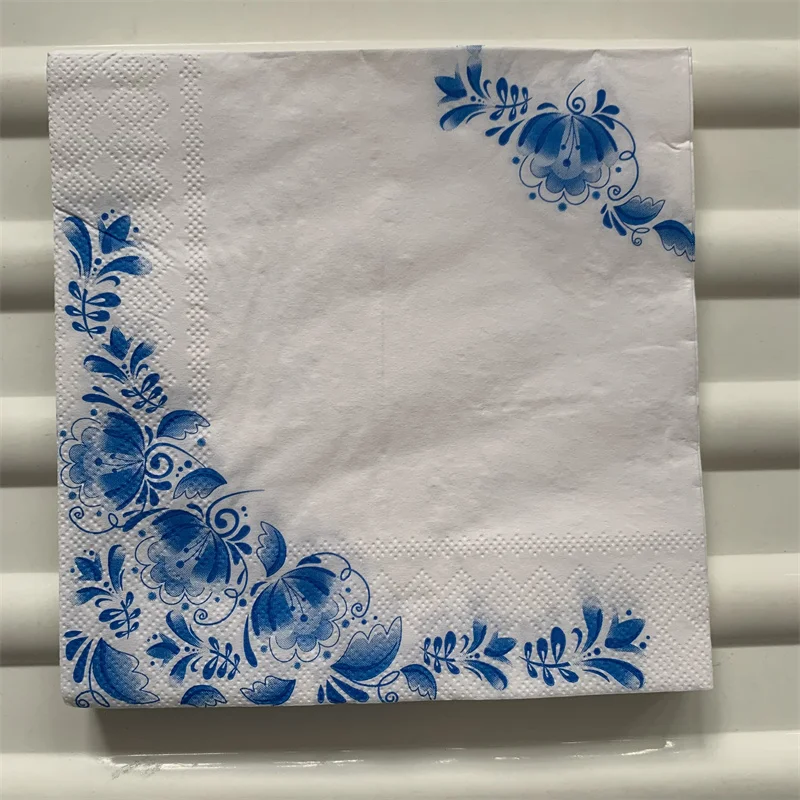 Description Picture 4 of itemDecoupage table paper napkins elegant tissue vintage towel flower butterfly stamp birthday wedding party home beautiful decor 20