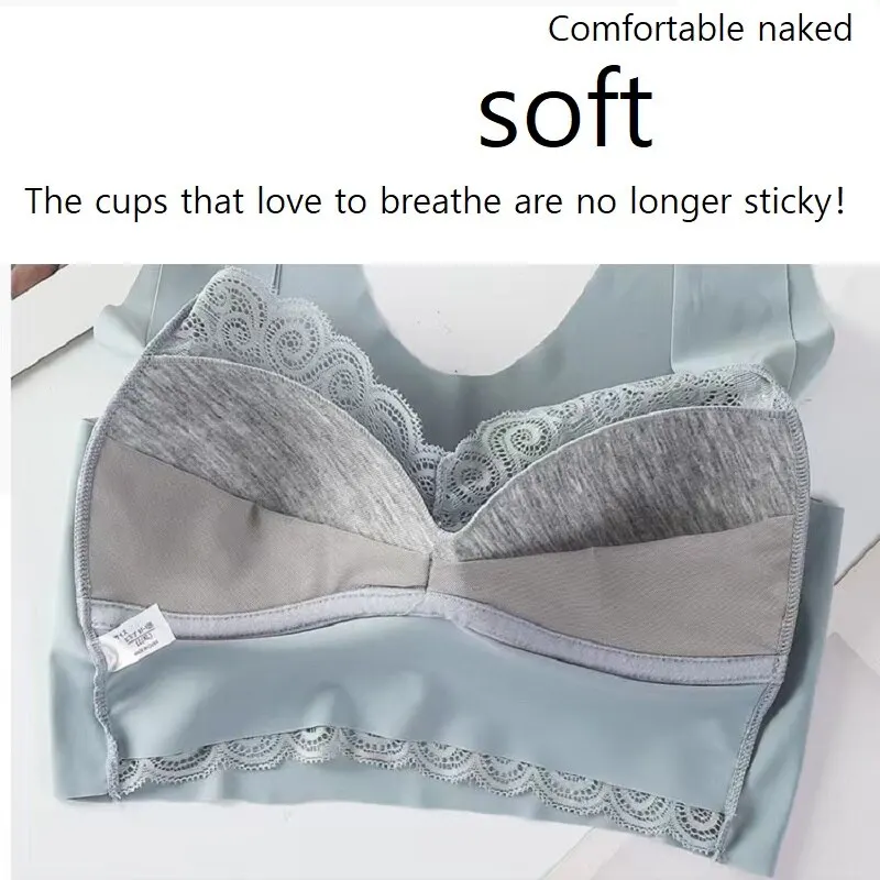 Women Lingerie Bra Lace Camisole Underwear Breathable V Neck Gather Up Soft Comfortabl Casual