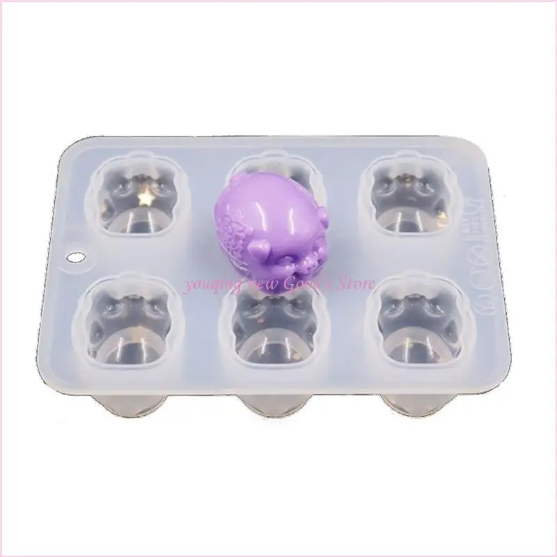 57QA Schweine-Backformen, Dessert-Fondant-Tierform für Mousse-Kuchen zum Kochen