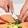 304 Stainless Steel Shred Silk The Knife Curved Handle Kitchen Food Speedy Chopped Green Onion Knife Creative Kitchen Gadget 3