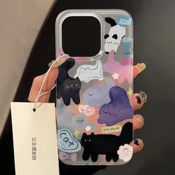 Charming Y2K Kitten Party Cartoon Cat Phone Case for iPhone 12 Mini (1)