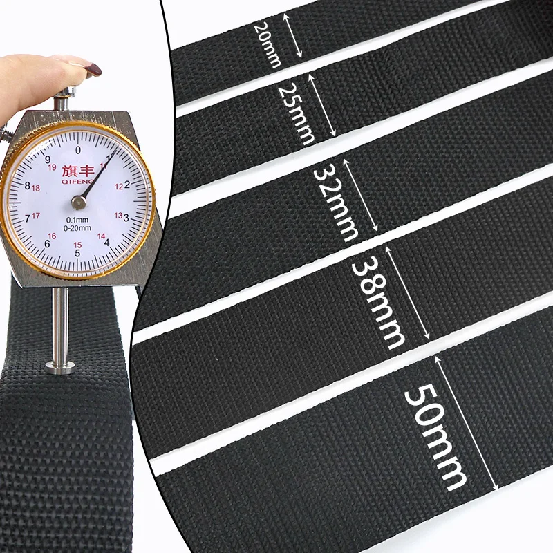 Versatile Nylon Webbing Strap for Bags - Adjustable Length & Width