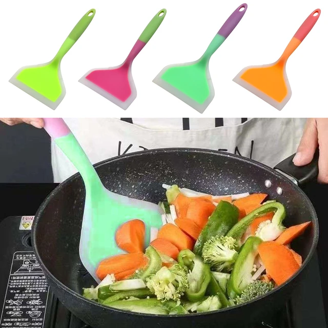 Food Grade Silicone Spatula Spoon Heat Resistant Kitchen Accessories Non  Stick Cooking Pot Shovel Baking Scraper Stirring Salad - AliExpress