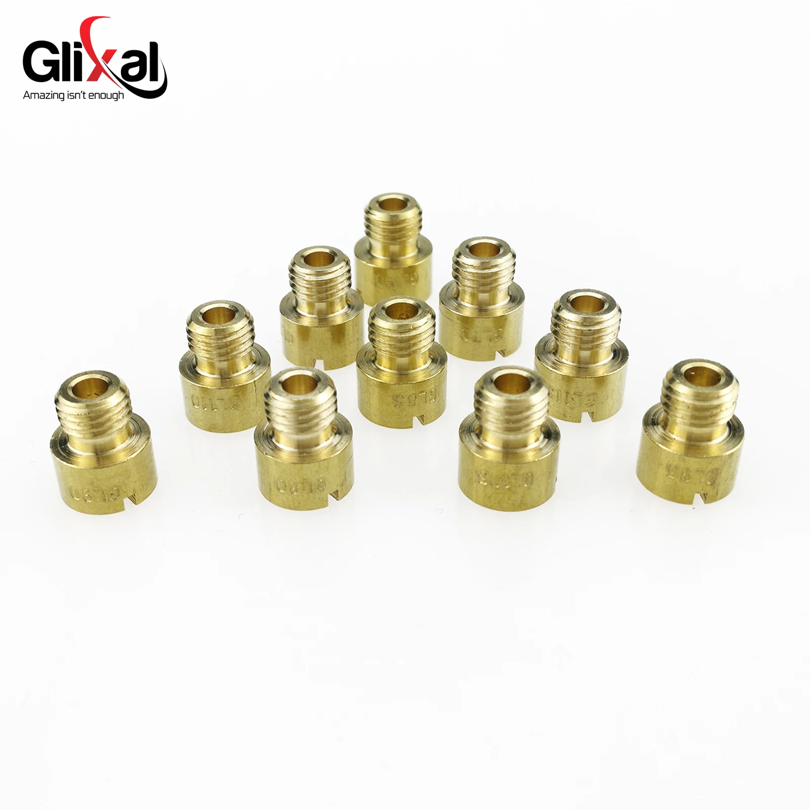 Motorcycle Carburetor Glixal Jog 50cc 72cc 90 1PE40QMB Scooter Mikuni VM11/22 Main Jet #70#75#80#85#90#95#100#105#110#115 10 pcs set