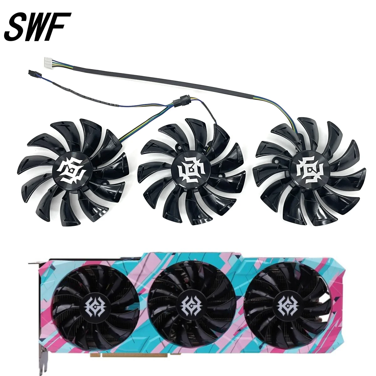 Ga92S2U Dc12V 0.46A Sostituire La Ventola Rtx3080 Per Zotac Geforce Rtx 3090 3080 3070 3060 Ti X-Gaming Ventola Di Raffreddamento Della Scheda Grafica