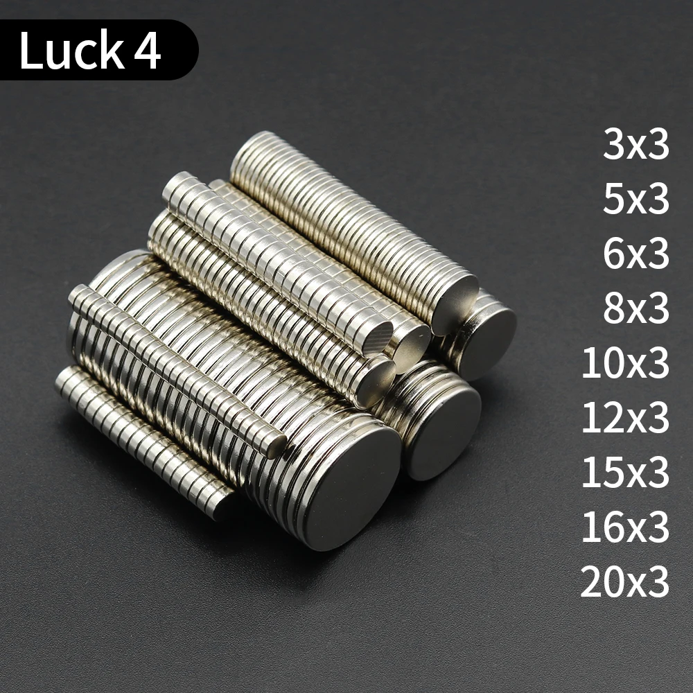 Aimant rond 3x3,5x3,6x3,7x3,8x3,10x3,12x3,15x3,20x3mm Neodymium N35 Permanent NdFeB Super Fort Puissant Disque magnétique imane