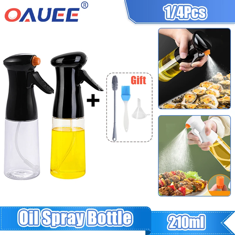 210MLOilBottleKitchenOilSprayBottleCookingBakingVinegarMist