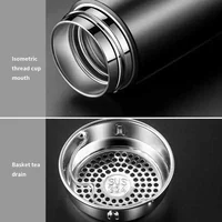 500ML Stainless steel thermos bottle with digital temperature display, Intelligent temperature measurement cup, LED 5