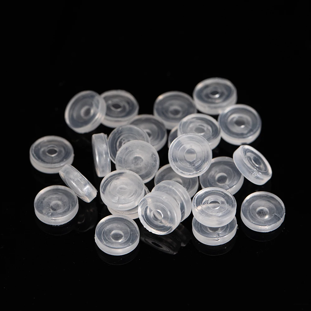 120 Pezzi Fermaorecchini in Silicone per Piercing, 3/5/7/9 mm Cuscinetti Trasparenti per Orecchini Cerotti di Supporto per Lobi Delle Orecchie per Piercing Bump, Facili da Trasportare