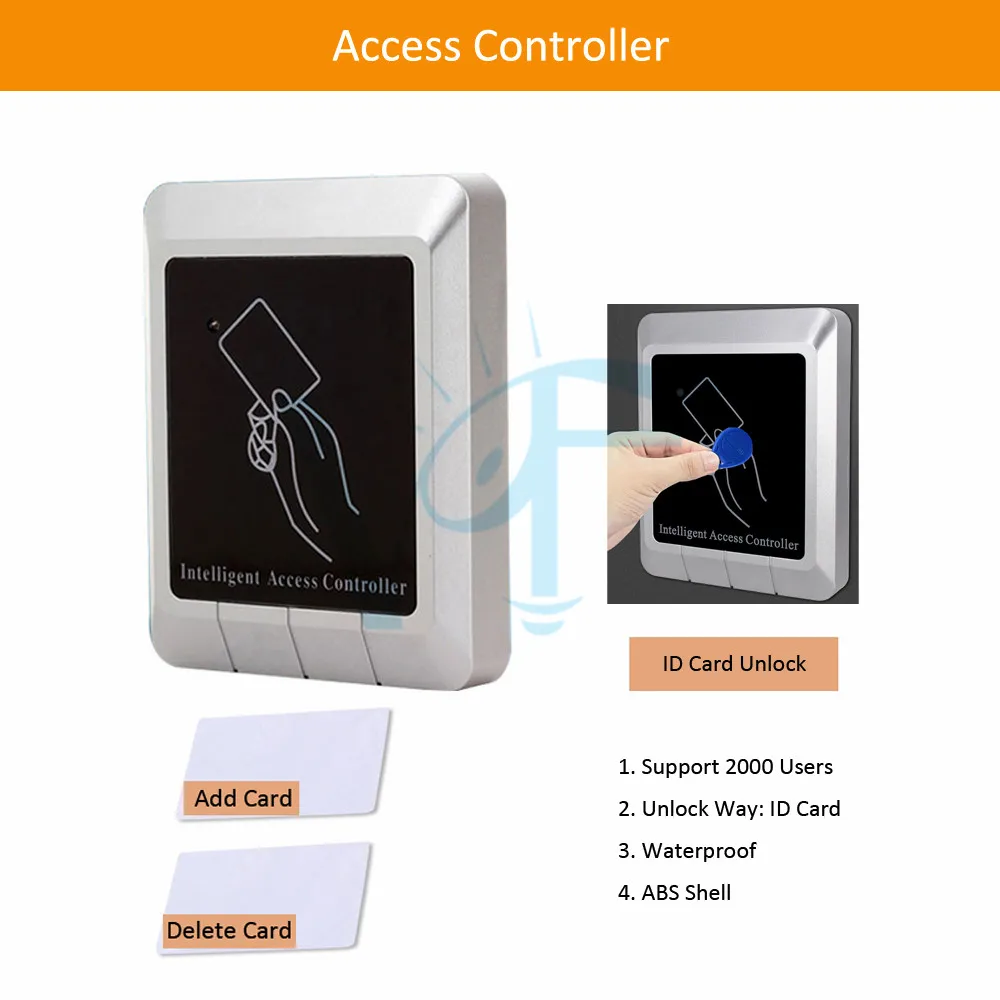 Intelligent Access Controller Support 2000 Users IC ID Card Keyfobs Management Cards Keychain Waterproof ABS Door Opener