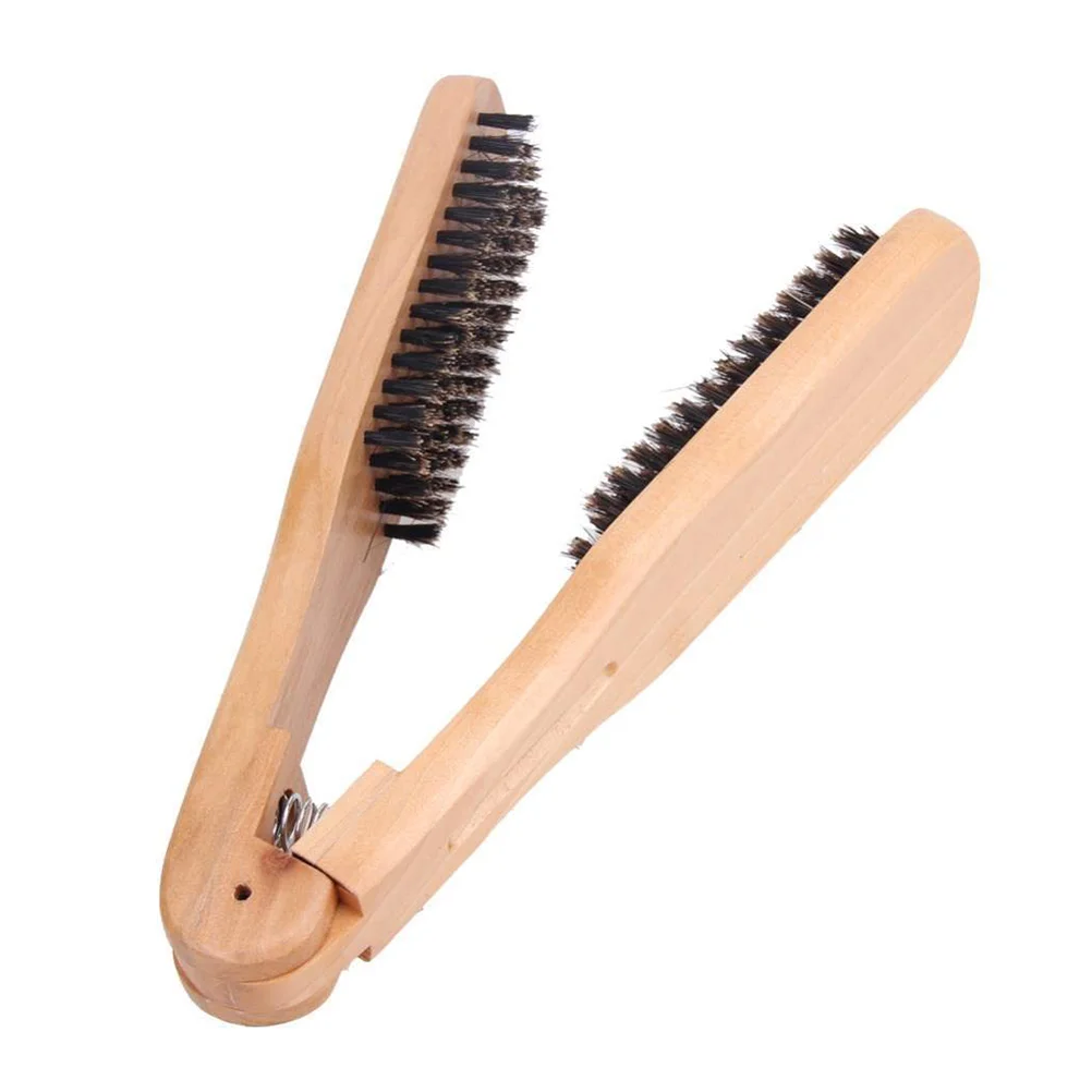

Щетка для выпрямления волос V-образная щетка для волос выпрямитель для волос инструмент для парикмахерской щетка расческа «сделай сам» домашние Инструменты для укладки волос