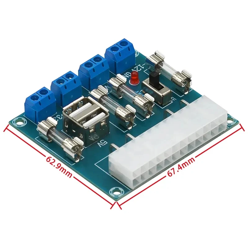 PC chassis power adapter XH-M229 Desktop ATX Transfer Adapter Board 24Pin Output Terminal