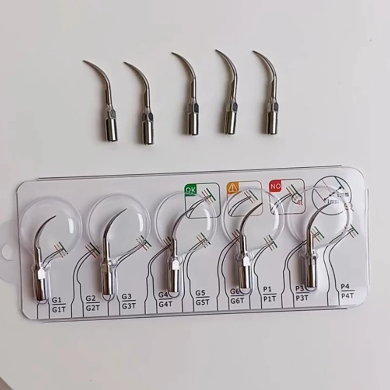 

5Pcs/Pack Dental Ultrasonic Scaler Tip Compatible Scaling Periodontics Endodontics Tools Ultrasonic Endo Scaler Tips