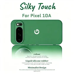 Premium Macaron Color Liquid Silicone Soft Case - Anti - Drop Protector Cover - Google Pixel 8 Pro (Dark Green)