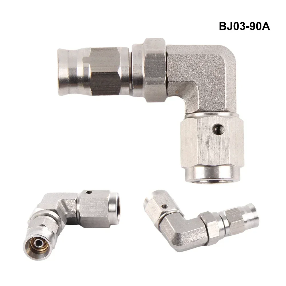 1PC Stainless Steel AN3 to AN-3 Straight Brake Swivel Hose End banjo Fitting 3/8-24 hose end fitting adapter