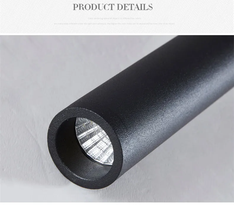 Ceiling Lamps ceiling lamps Adjustable 10W Long Tube Ceiling Lamp for Bedroom, Rotatable Angle Black/White Kitchen TV Background Light