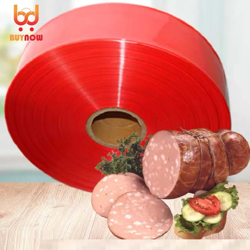 1Kg/pack Food grade Environment-friendly plastics Casings gules Sausage Banana Songjiang egg Ham sausage width 45/85/120mm DIY bbq casings ham sausage mold