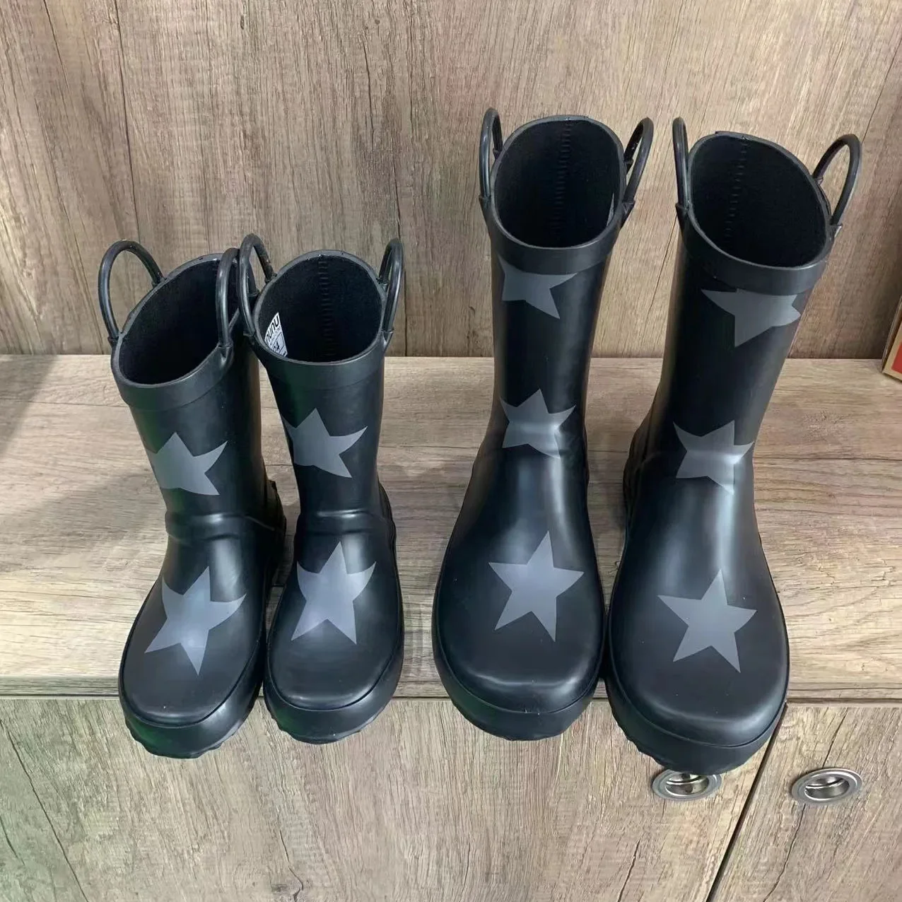 أحذية المطر N ماركة أحذية أطفال الجمجمة طباعة بوتا...