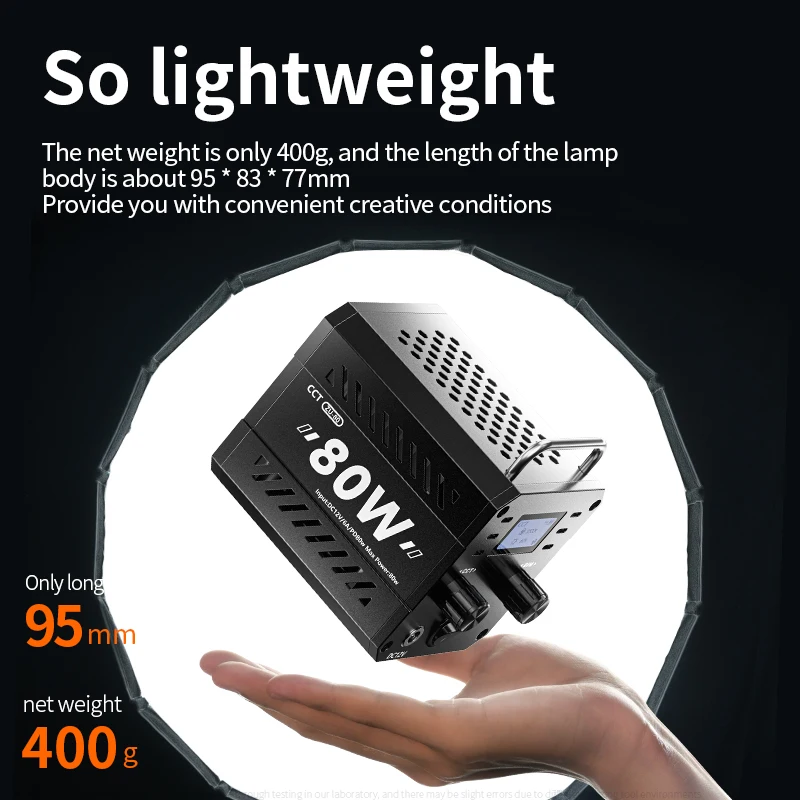 ZU80 COB カメラライト 80 ワット LED フィルライト 2500K