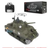2.4G Henglong 1/16 Scale M4A3 Sherman Short Barrel RTR RC Tank 3898 With Metal Tracks 1800mah Tank Battery 7.0 Upgraded Ver 3