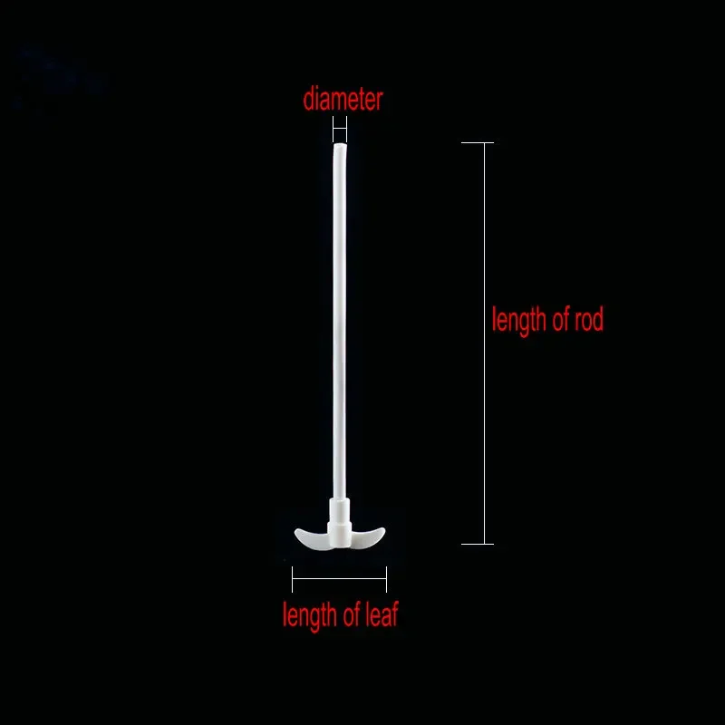 Lab 250mm To 500mm Foldable Stirring Paddle PTFE Stir Bar for School Lab Experiment 1PCS
